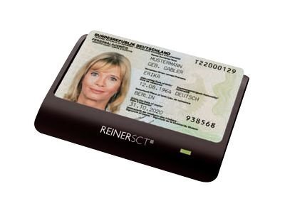 REINERSCT cyberJack RFID basis Chipkartenleser fuer den neuen Personalausweis (nPA) BSI zertifiziert