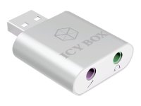 ICY BOX IB-AC527 Audio Adapter USB zu Mikrofon und...