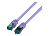 EFB RJ45 Patchkabel S/FTP Cat6A LSZH Violett Laenge 1,5m 4x2xAWG27/7 nach TIA/EIA568B geschirmt Uebertragungsstandards 10Gbit