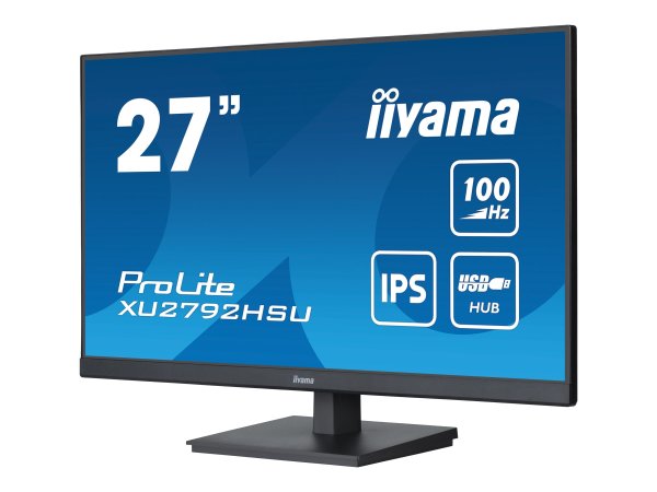 IIYAMA XU2792HSU-B6 68,58cm 27Zoll ETE IPS-panel 1920x1080 100Hz 250cd/m Speakers HDMI DisplayPort 0,4ms MPRT FreeSync USB-HUB