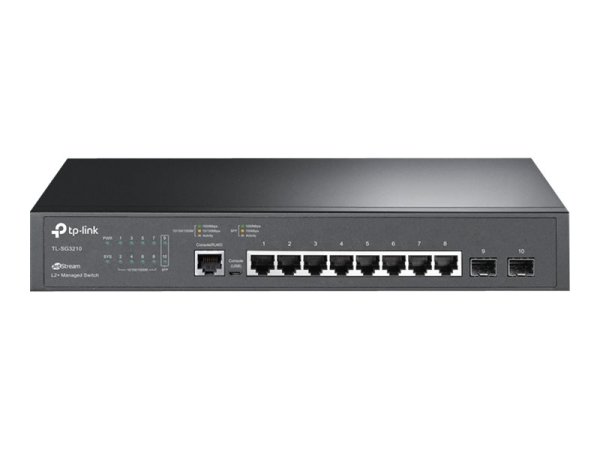 TP-LINK SG3210 JetStream 8-Port Gigabit L2+ Managed Switch with 2 SFP Slots