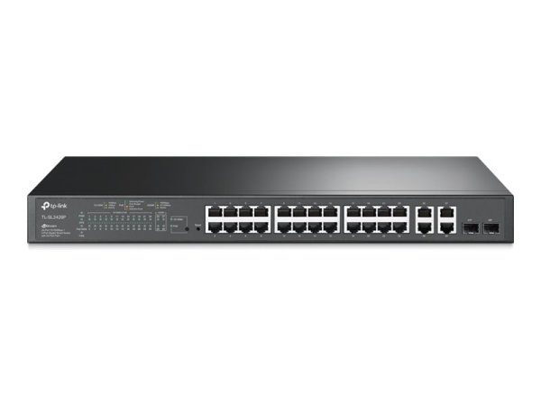 TP-LINK SL2428P Omada 24-Port 10/100 Mbps + 4-Port Gigabit Smart Switch with 24-Port PoE+