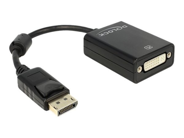 DELOCK Adapter DP-St > DVI24+5-Bu 22,5cm black