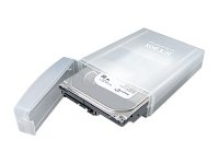 ICY BOX IB-AC602a HDD Schutzbox fuer 8,9cm 3,5Zoll HDDs stapelbar gepolstert Kunststoff transparent