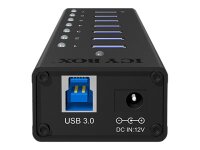 ICY BOX IB-AC618 7 Port USB HUB unterstuetzt USB 3.0 mit 1x Ladeport