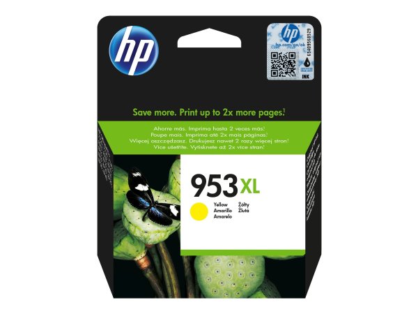 HP 953XL original Ink cartridge F6U18AE BGX Yellow 1.450 Pages