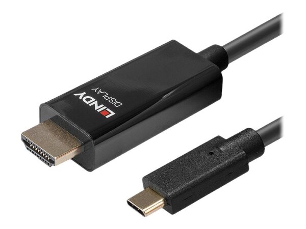 LINDY 10m USB Typ C an HDMI 4K60 Adapter Zuverlässige 4K-Verbindungen zwischen einem Computer mit USB Port Typ C und einem HDMI