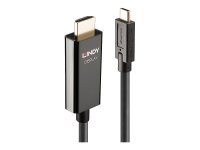 LINDY 10m USB Typ C an HDMI 4K60 Adapter Zuverlässige 4K-Verbindungen zwischen einem Computer mit USB Port Typ C und einem HDMI