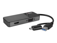 LINDY USB 3.0 Type A and C to HDMI & VGA Converter