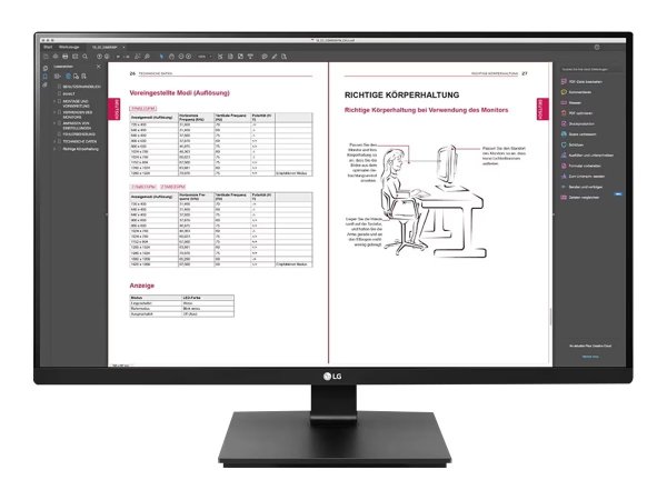 LG 27BN65QP-B.AEU 68,6cm 27Zoll IPS 2560x1440 16:9 DP HDMI USB-C Audio-Out black-grey