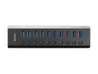 LINDY 10 Port USB 3.0 Hub mit Ein-/Ausschaltern