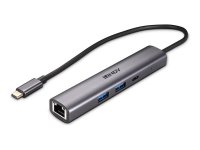 LINDY USB 3.2 Gen 2 Typ C Hub & Gigabit Ethernet